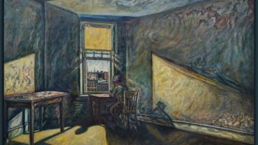 Man in a room and a third unknown